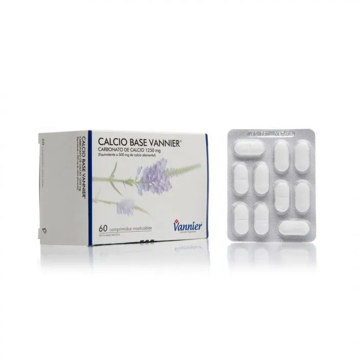 [14107] CALCIO BASE VANNIER  1.250 mg comp.mast.x 60