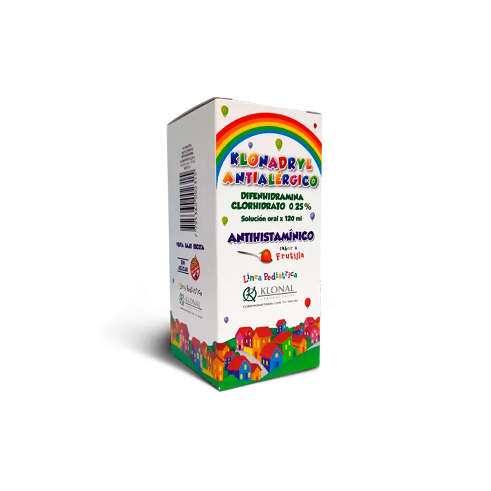 [27714] KLONADRYL ANTIALERGICO  250 mg% jbe.x 120 ml
