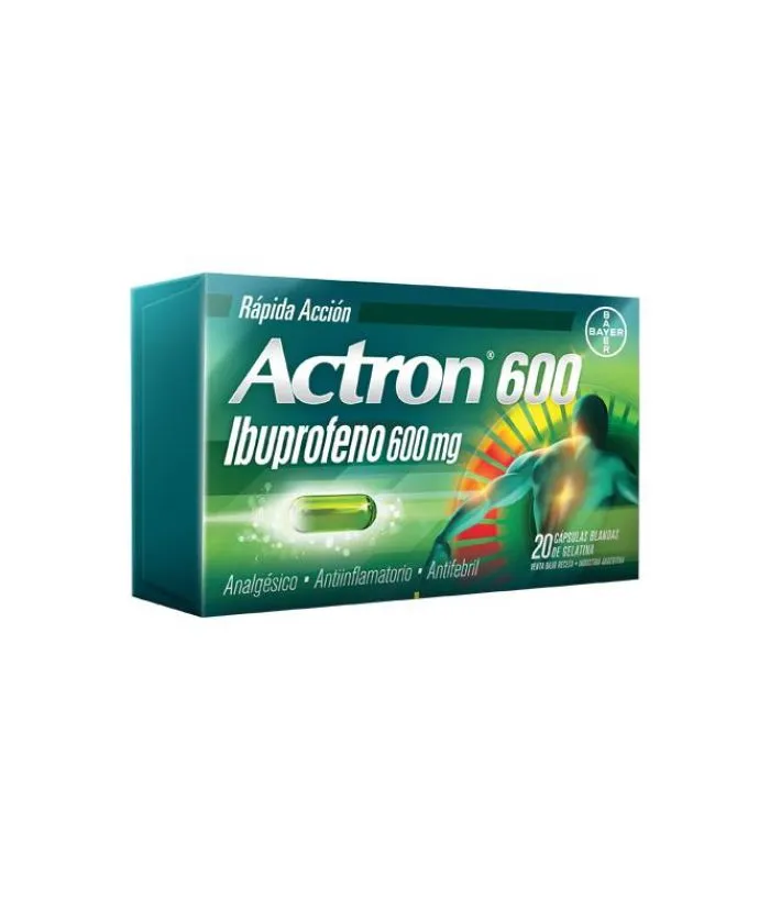 [41637] ACTRON 600 RAPIDA ACCION  cáps.gelatina blanda x20