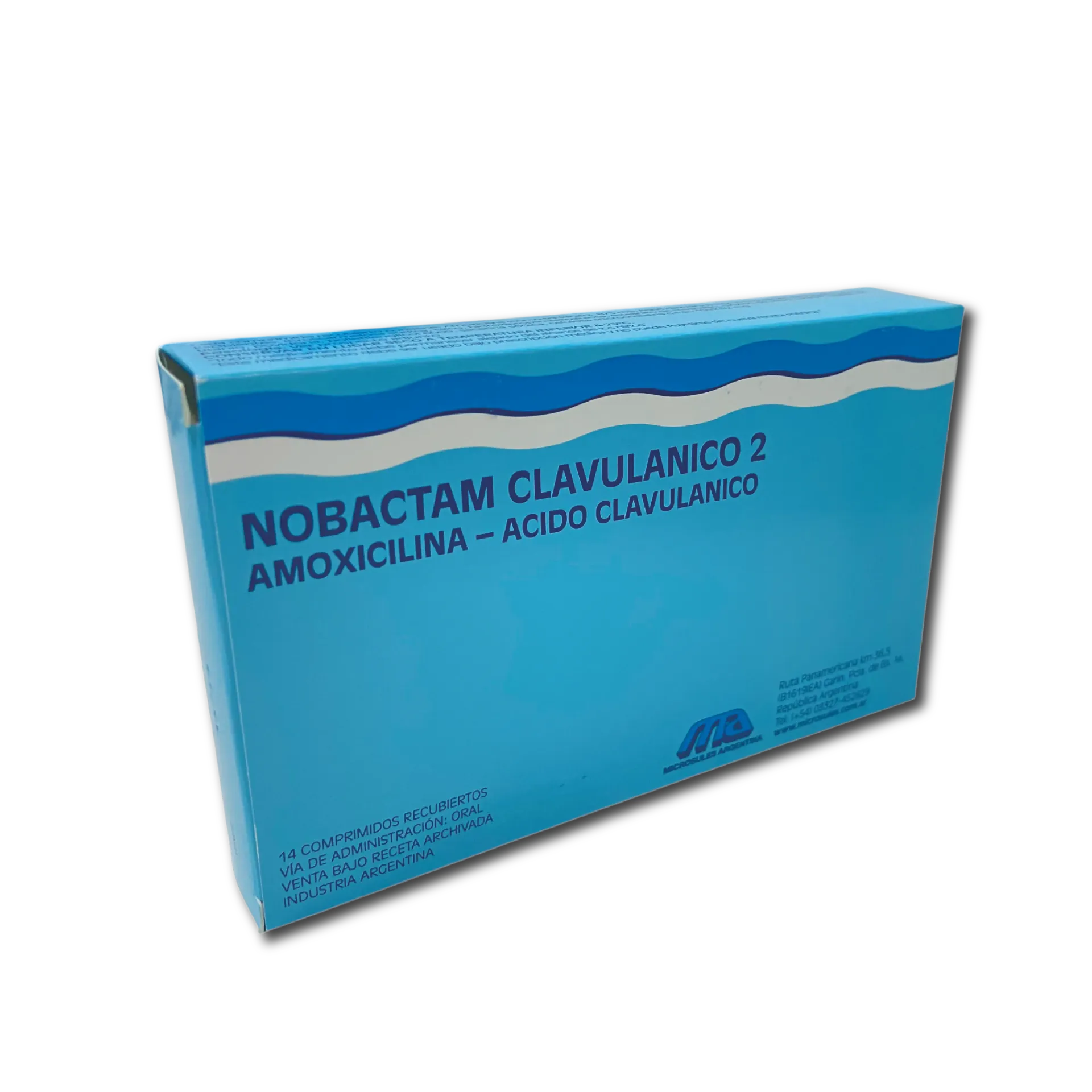 [45247] NOBACTAM CLAVULANICO 2  comp.rec.x 14