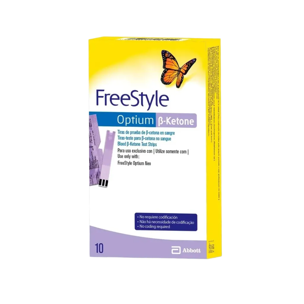[48687] FREESTYLE OPTIUM  tiras p/cetonas x 10