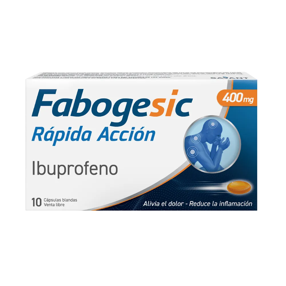 [50255] FABOGESIC 400 RAPIDA ACCION  cáps.gelatin.blanda x 10