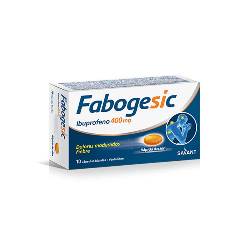 FABOGESIC 400 RAPIDA ACCION  cáps.gelatin.blanda x 10