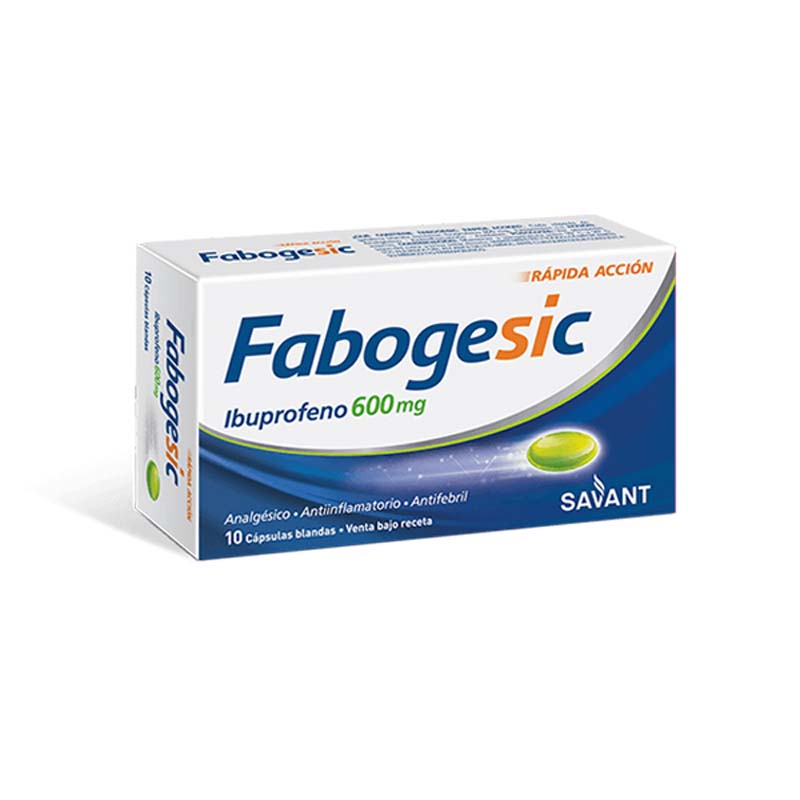 [50256] FABOGESIC 600 RAPIDA ACCION  cáps.gelat.blanda x 10