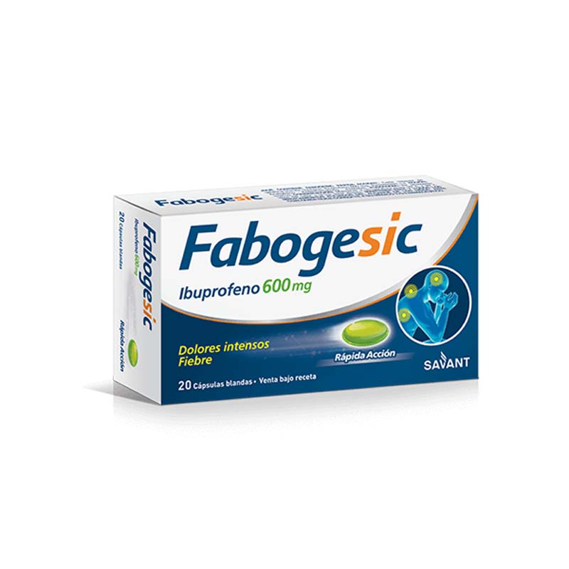 FABOGESIC 600 RAPIDA ACCION  cáps.gelat.blanda x 20