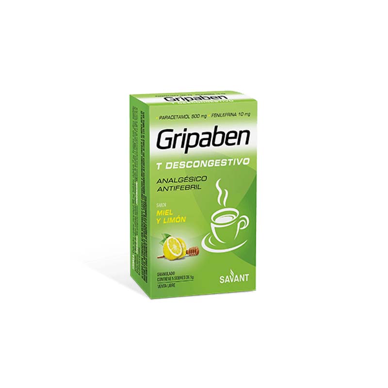 [56067] GRIPABEN T DESCONGESTIVO VL  miel/limón sob.x 5 x 5 g