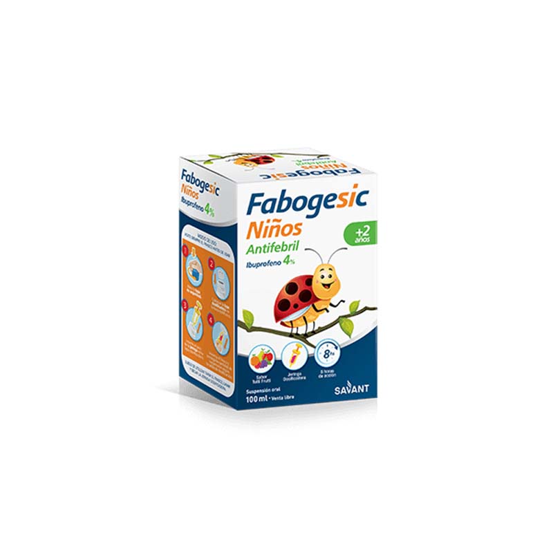 [56358] FABOGESIC NIÑOS 4%  susp.c/jeringa x 100 ml