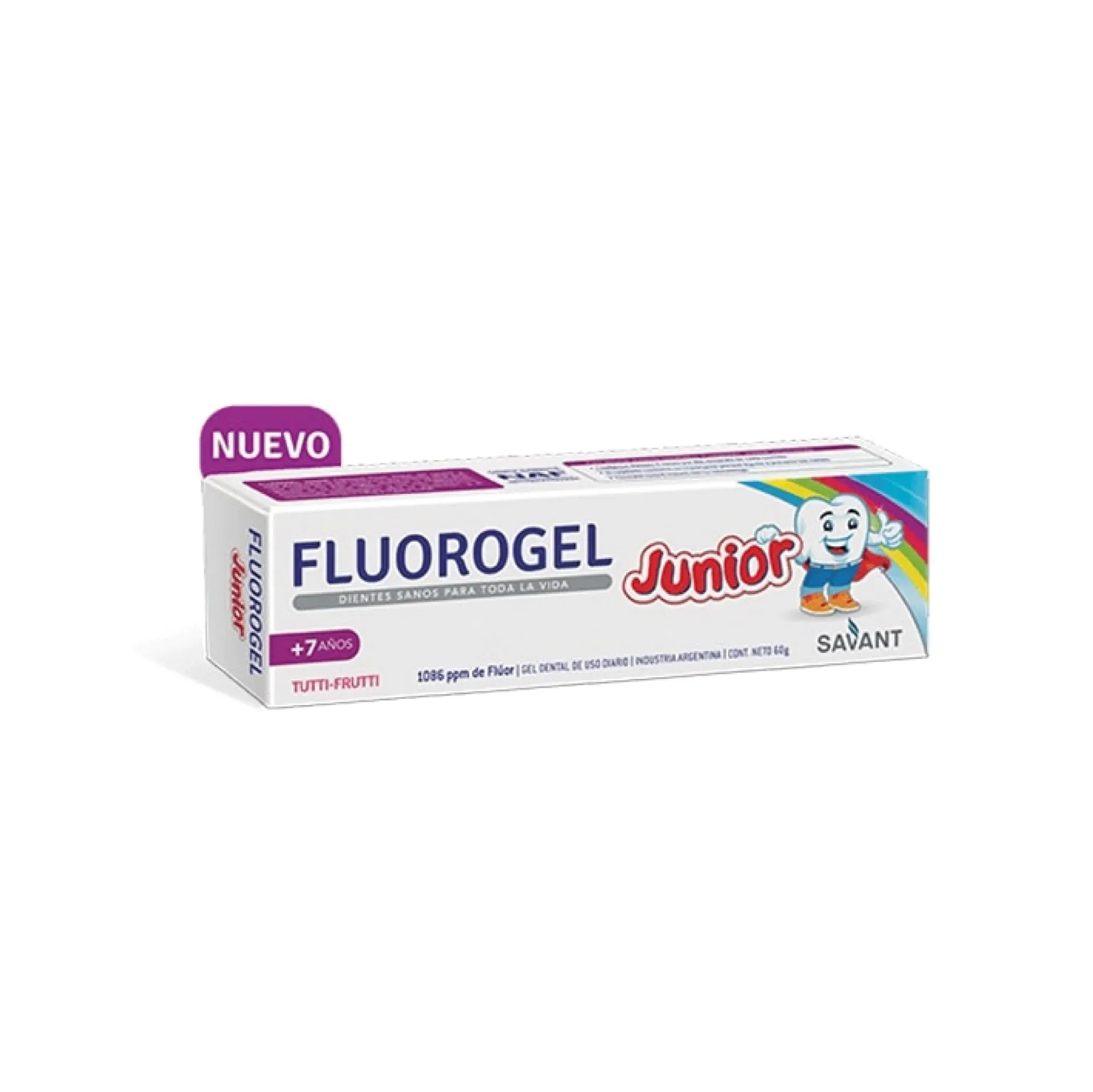 [57284] FLUOROGEL JUNIOR  tutti frutti x 60 g