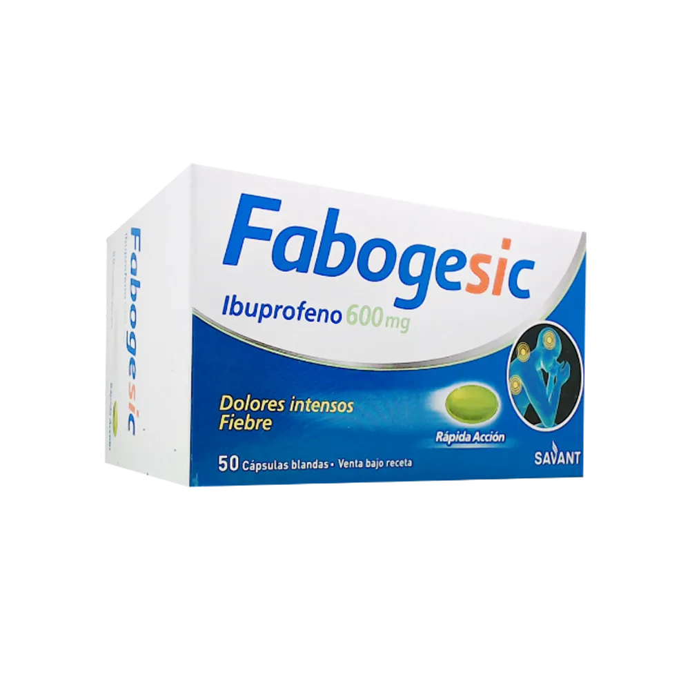 [58926] FABOGESIC 600 RAPIDA ACCION  cáps.gelat.blanda x 50