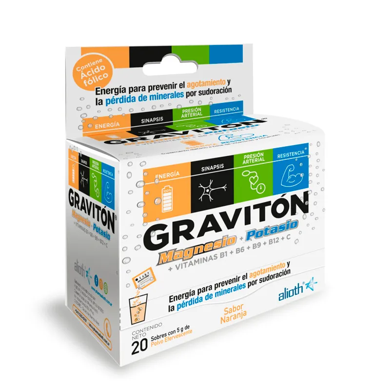 [59012] GRAVITON MAGNESIO+POTASIO  eferv. sob. x 20 x 5 g