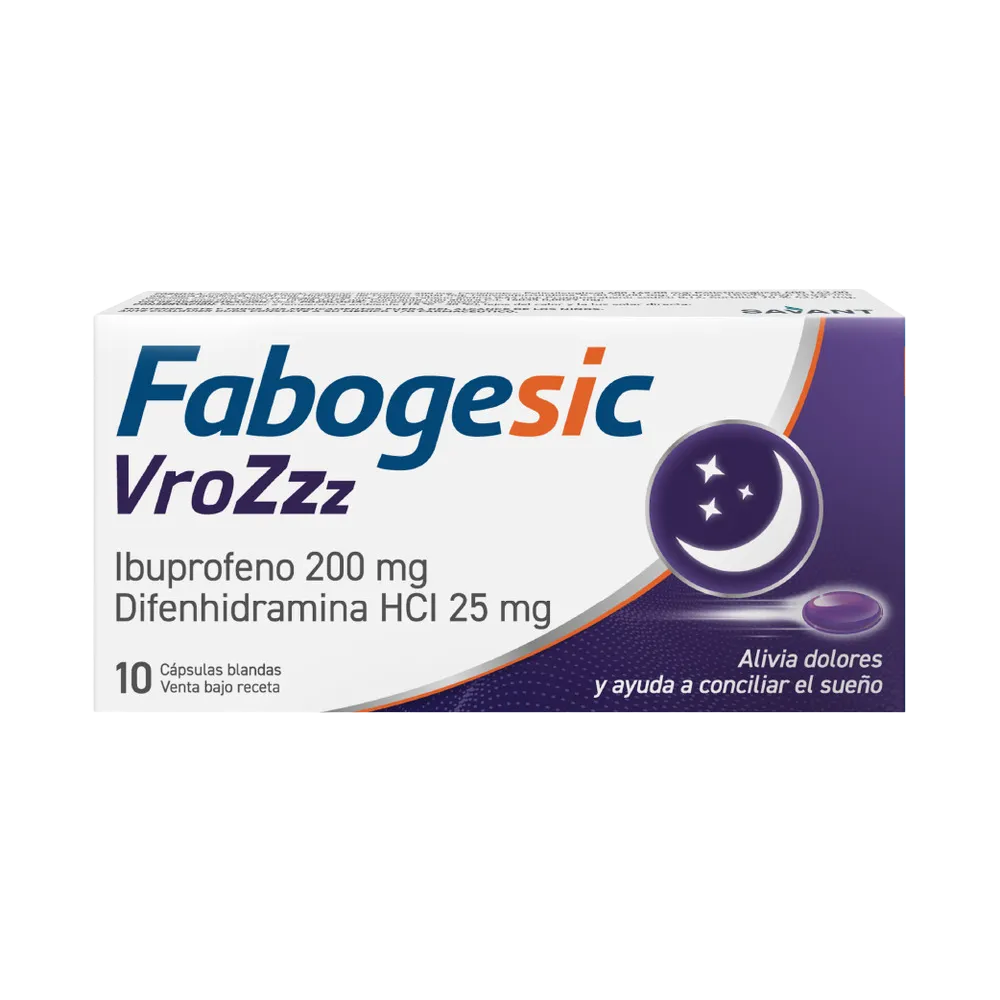 [61435] FABOGESIC VROZZZ  cáps.gelat.blanda x 10