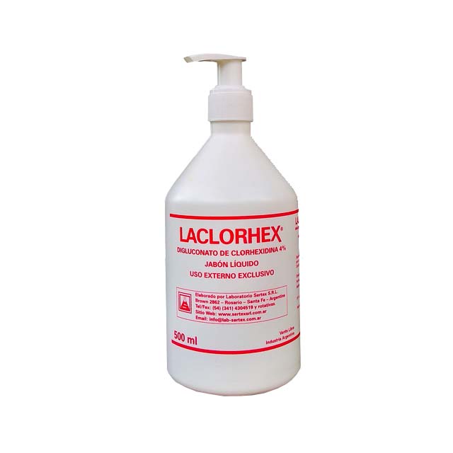 [F15000012] CLORHEXIDINA 4%  500ml C/DISP SERTEX LACLORHEX