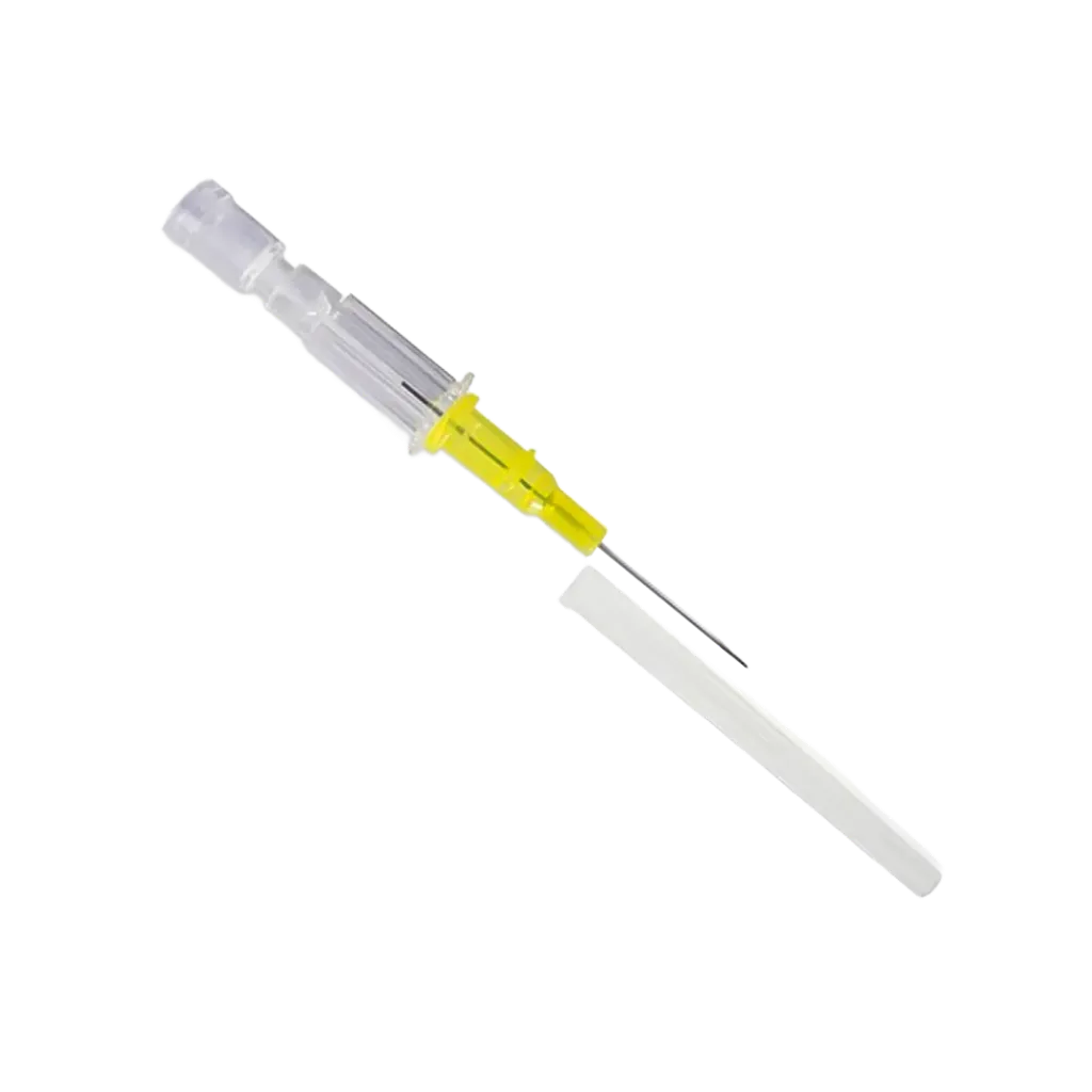 [F01006069] CATETER INTRAVENOSO TEFLON Nº 24 BD ANGIOCATH (38833614) AMARIL.