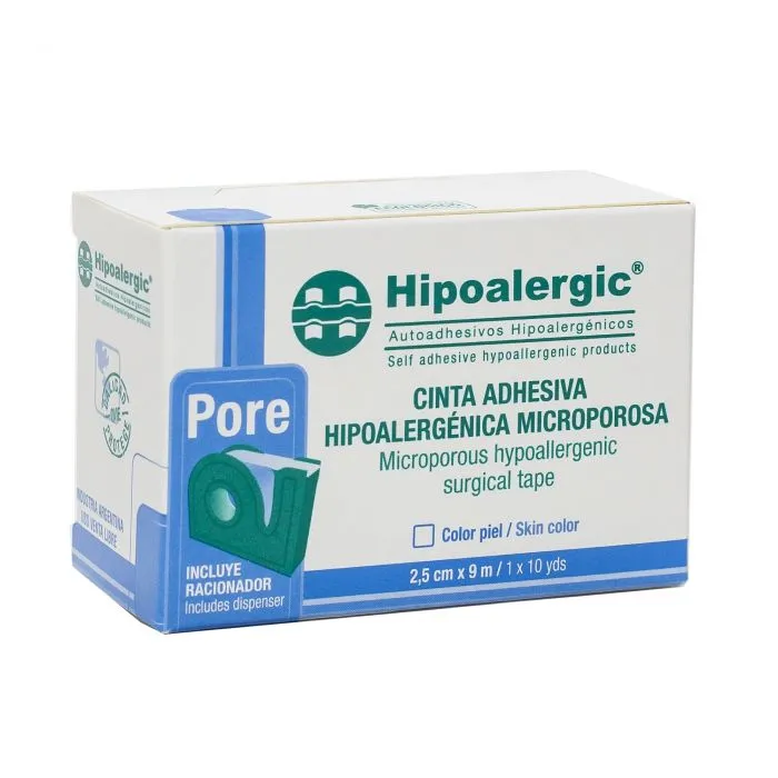 [F14000359] TELA ADHES. HIPOALERG. 2,50cm x 9m x 12U C/RAC. HIPOALERGIC (16)