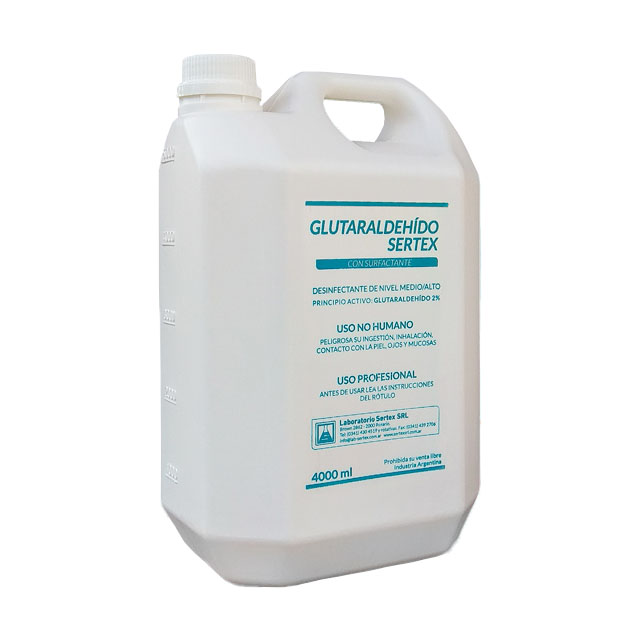 PREVENSIDA C/SURFACTANTE 4LT GLUTARALD. 2% SERTEX 28 DIAS