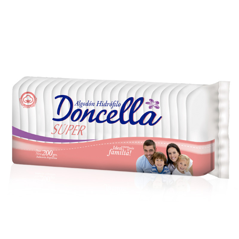 [F14000107] ALGODON HIDROFILO x 200 grs DONCELLA SUPER (20) (11303)