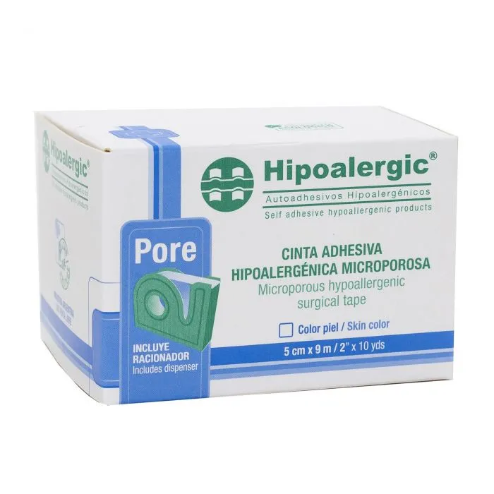[F14000361] TELA ADHES. HIPOALERG. 5,00cm x 9m x 6U C/RAC. HIPOALERGIC (16)