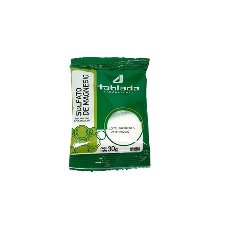 [F03020296] SULFATO DE MAGNESIO x  30 grs (SAL INGLESA) TABLADA (25)
