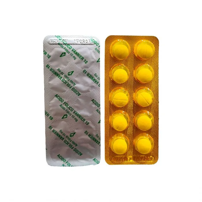 [F08000002] ACIDO FOLICO 10 MG X 10 COMP. VANNIER