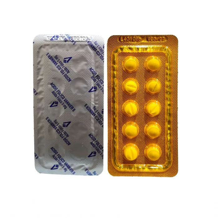 [F08000003] ACIDO FOLICO  5 MG X 10 COMP. VANNIER