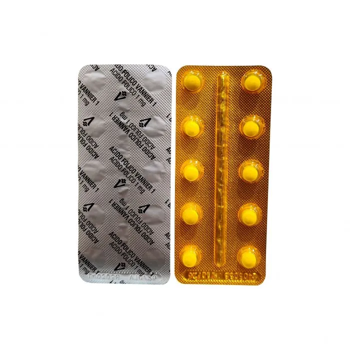[F08006611] ACIDO FOLICO  1 MG X 10 COMP. VANNIER