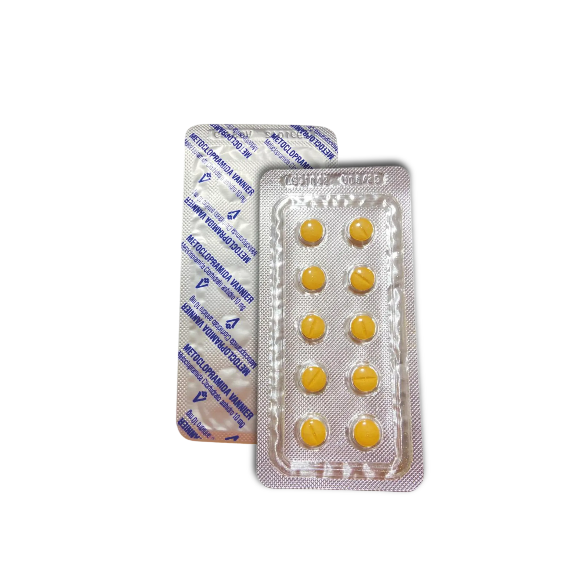 [F08008985] METOCLOPRAMIDA 10 MG X  10 COMP. VANNIER