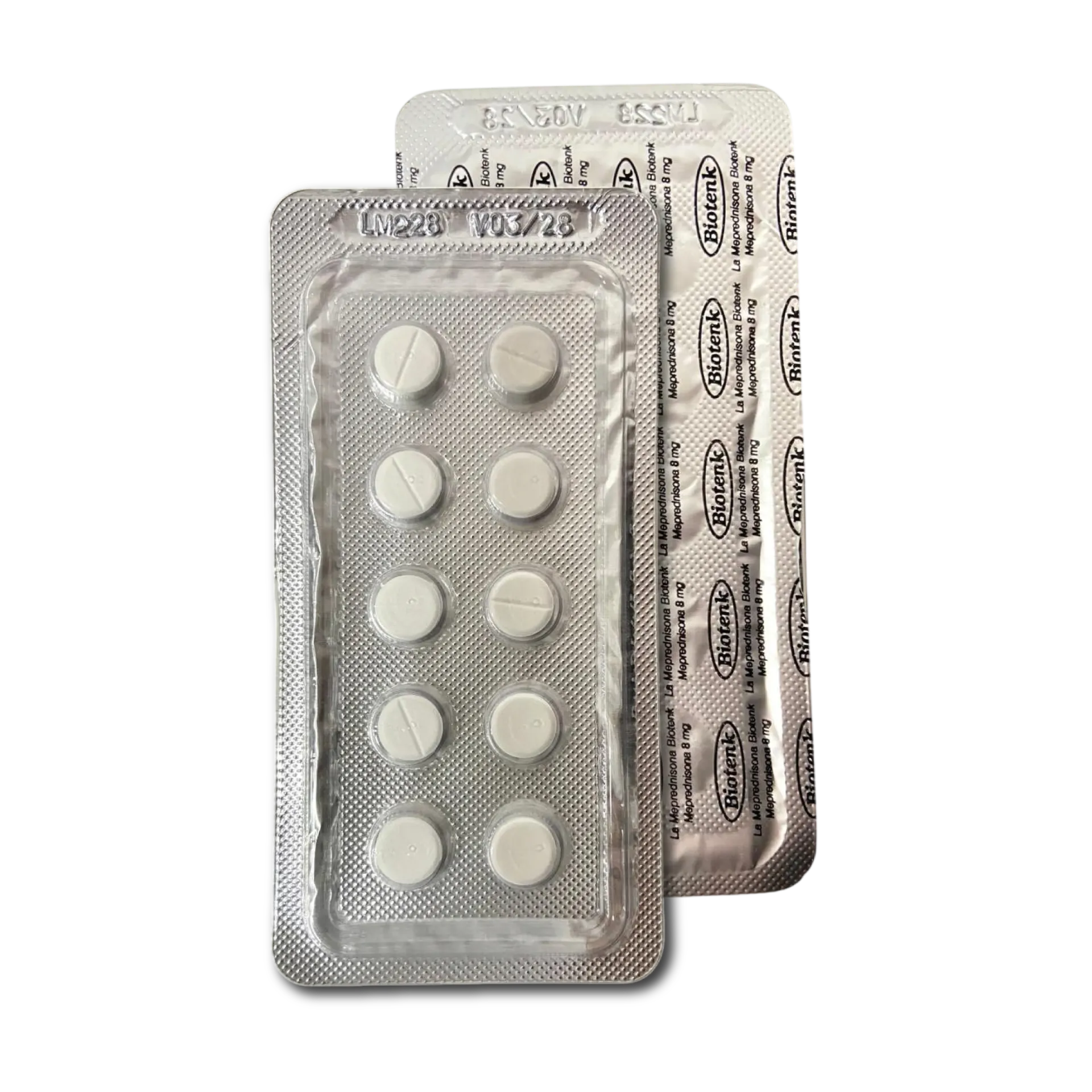 [F08011595] MEPREDNISONA  8 MG X 10 COMP. BIOTENK
