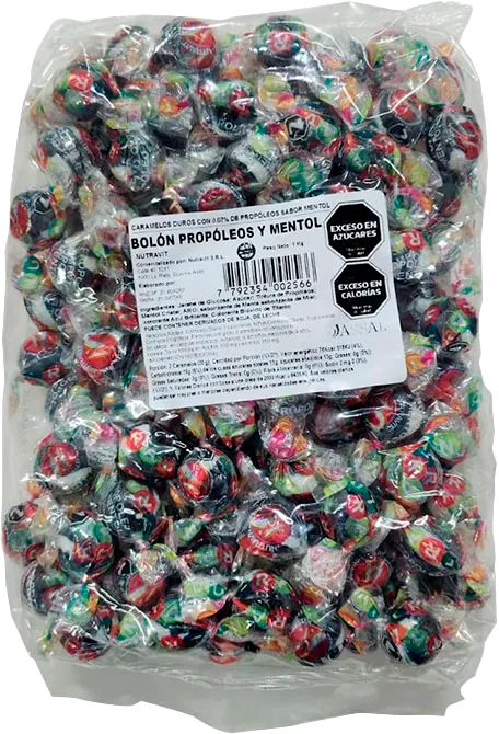 [F16010572] CARAMELOS NUTRAVIT PROPOLEO Y MENTOL X 1 KG.(110 U