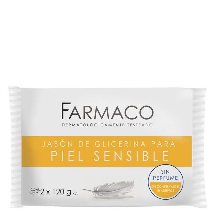 [F04016550] JABON GLICERINA NEUTRO 2 x 120gr - FARMACO ( 317)