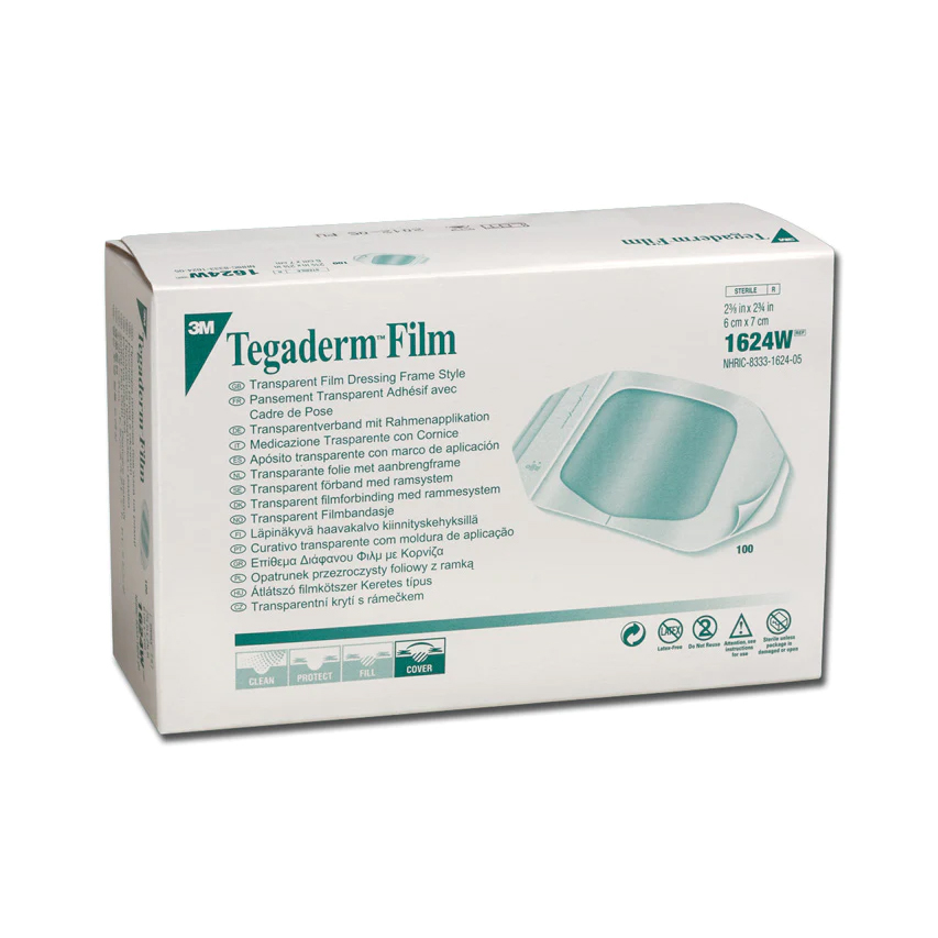 [F14000026] APOSITO TRANSP.3M TEGADERM  6x7cm 1624W C/MARCO y ETIQ.FILM
