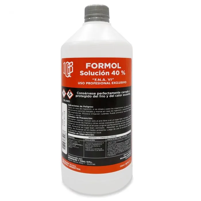 [F15000010] FORMOL 40 %  x 1000cc IQB