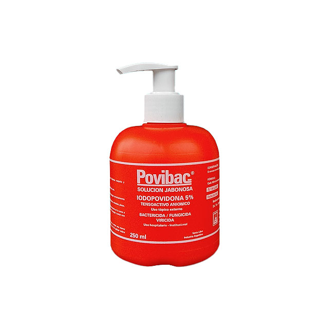 [F15000028] IODOPOVIDONA 5% JABONOSA  250ml C/DOSIF.POVIBAC SERTEX