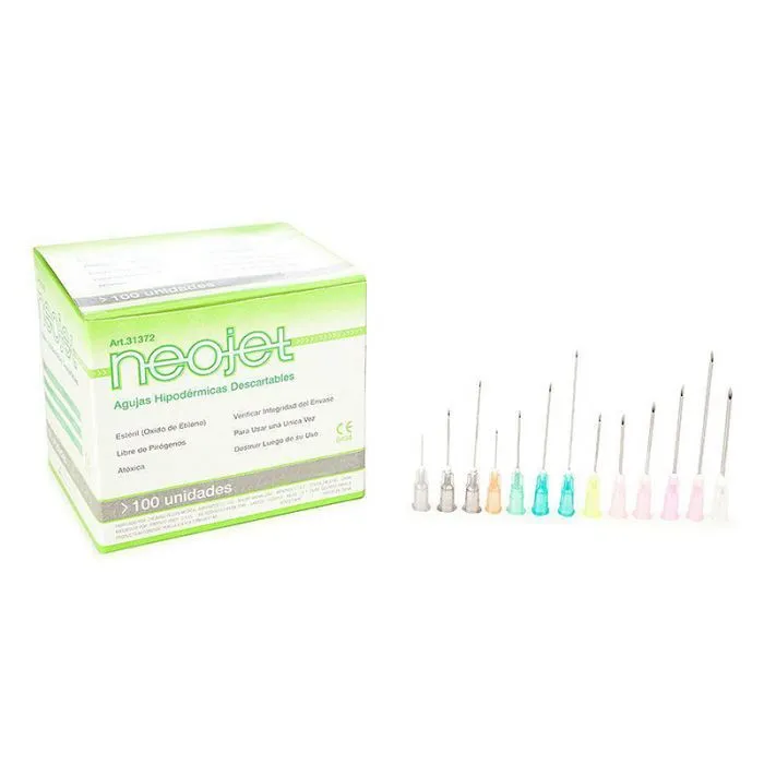 [F01023557] AGUJA DESC. 50/8 x 100 NEOJET 21G x 2"