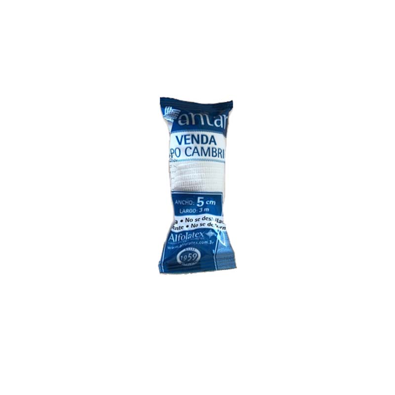 VENDA CAMBRIC ORILLADA  5 cm x 3 mt ALFOLATEX (723301)