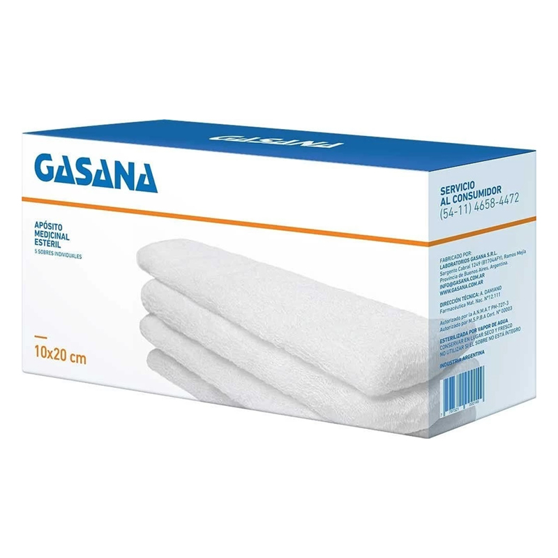 [F14000468] APOSITO ESTERIL QUIRUR. 10x20 - CANT. 5 APOS. GASANA (3210)