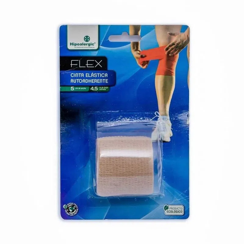 VENDA COHESIVA FLEX 5 X 4.5 BLISTERS HIPOALERGIC BEIGE