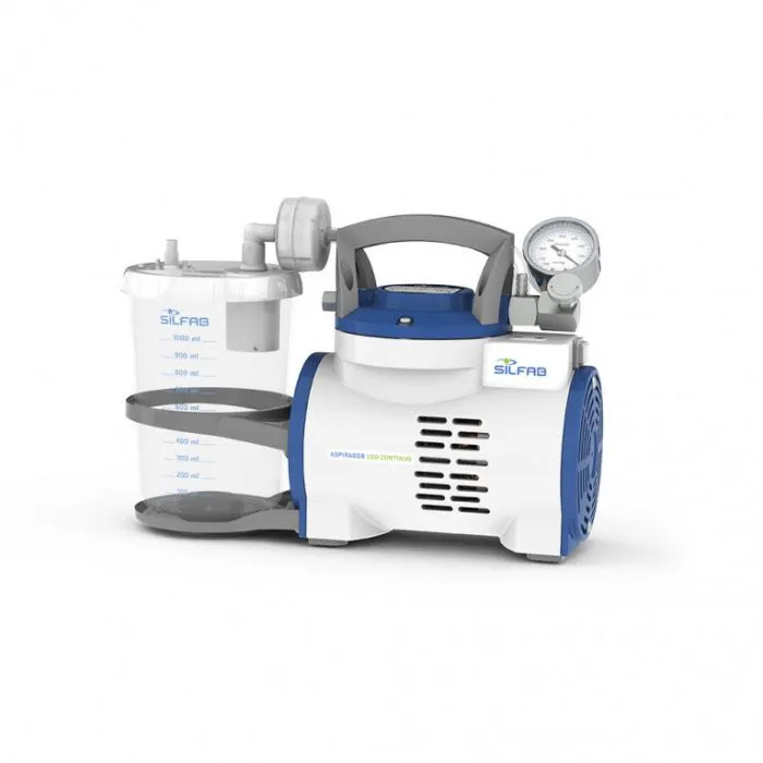 ASPIRADOR A DIAFRAGMA SILFAB 1 LITRO C/VACUOMETRO  N33-V