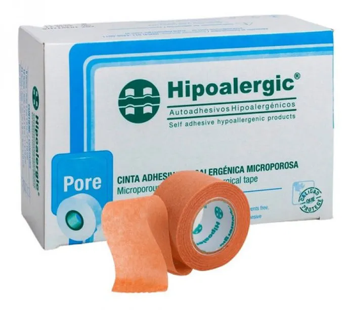 [F14000569] TELA ADHES. HIPOALERG. 2,50cm x 9m x 12U S/R.C PIEL HIPOALERGIC