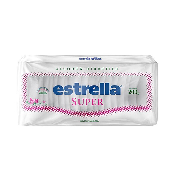 ALGODON HIDROFILO x 200 grs ESTRELLA SUPER (010171)