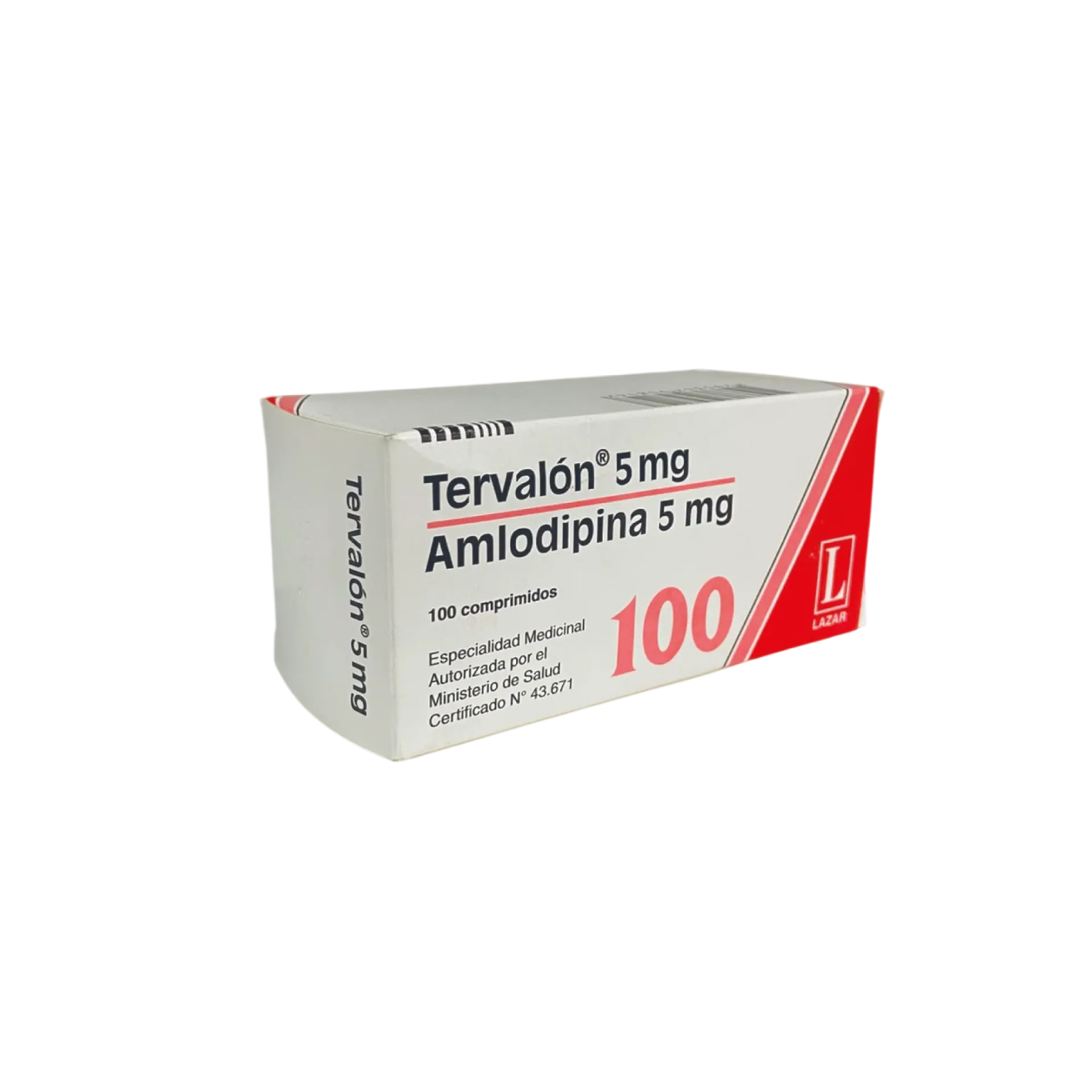 [F08024825] AMLODIPINA 5 MG X 100 COMP. (10BL) LAZAR