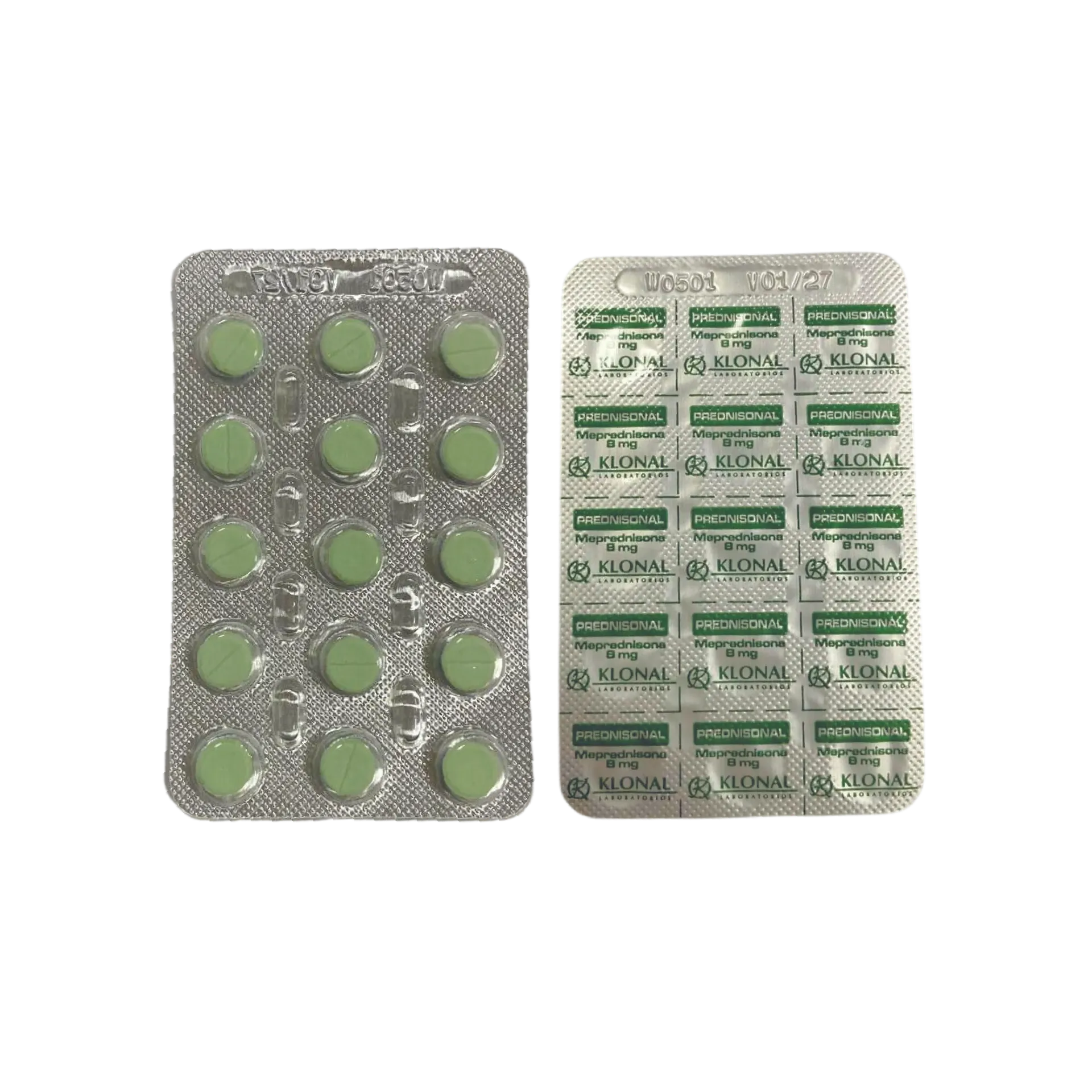 [F08024877] MEPREDNISONA  8 MG X 15 COMP. KLONAL