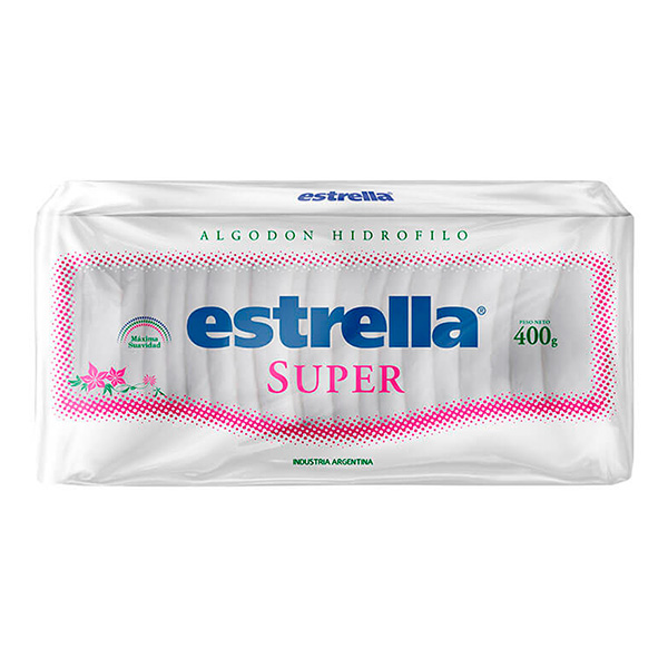 [F14000613] ALGODON HIDROFILO x 400 grs ESTRELLA  SUPER  (10172)
