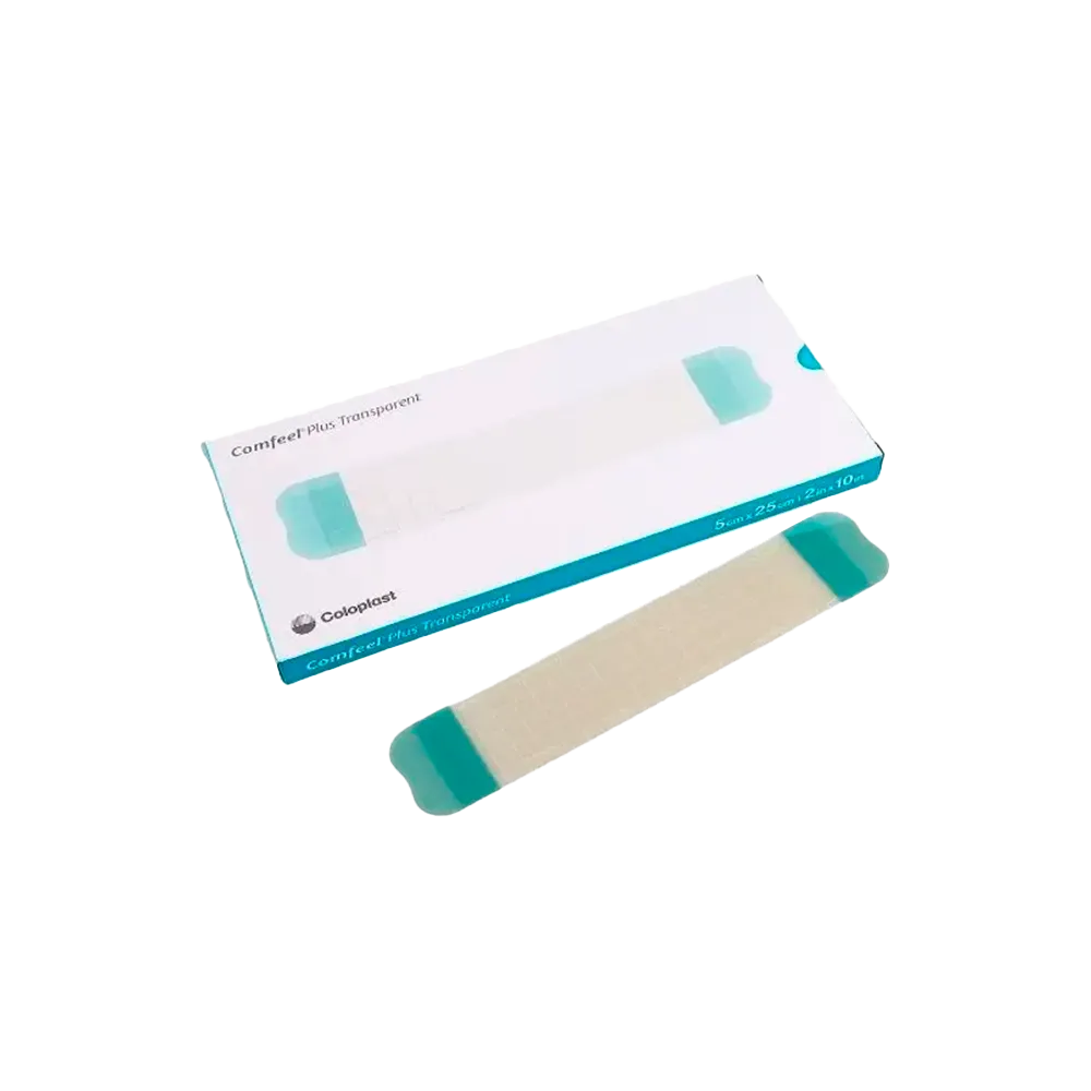 COMFEEL PLUS TRASNP. hidrocoloide 5 X 25 X 5 UN (33548) COLOPLAST