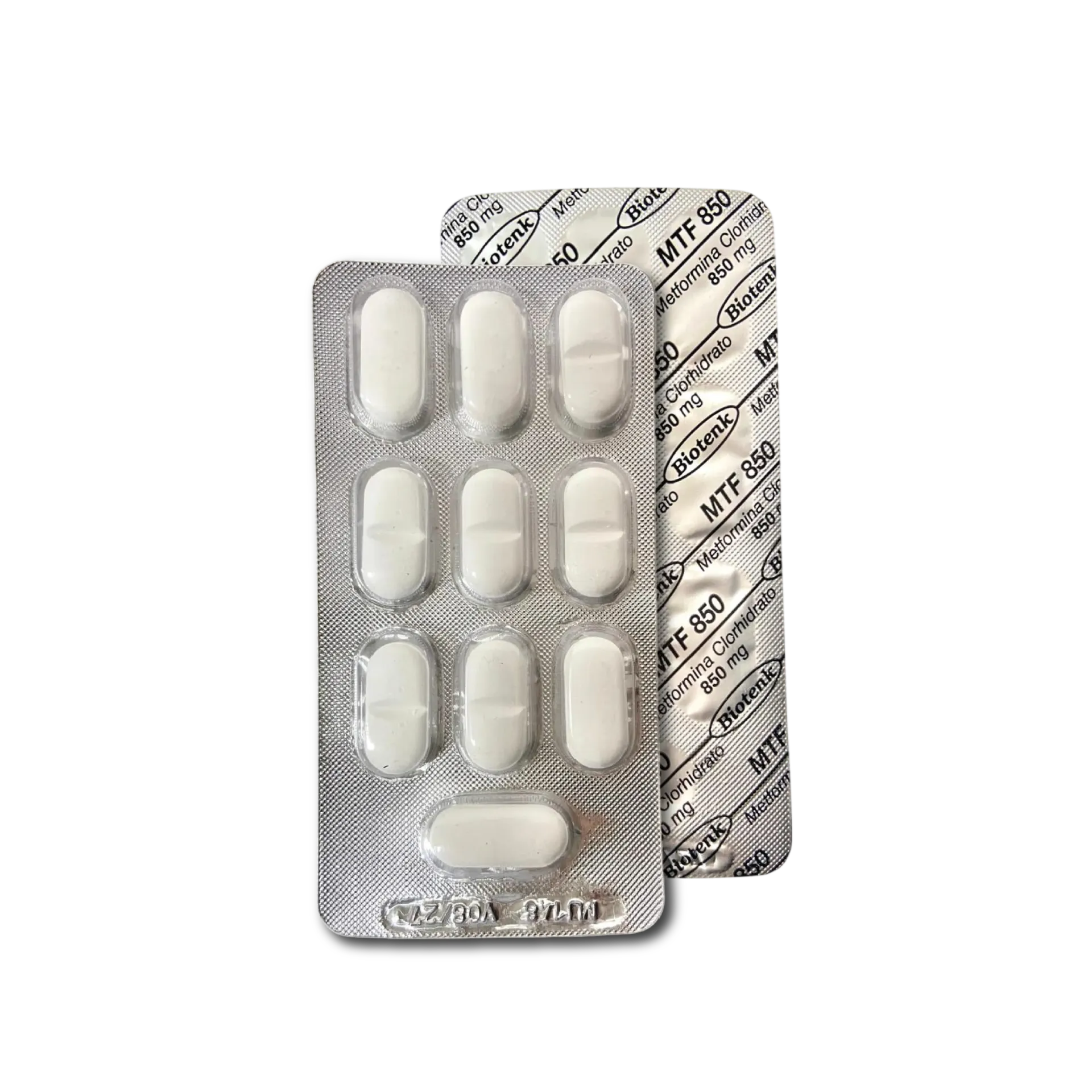 [F08024982] METFORMINA  850 MG X 10 COMP BIOTENK