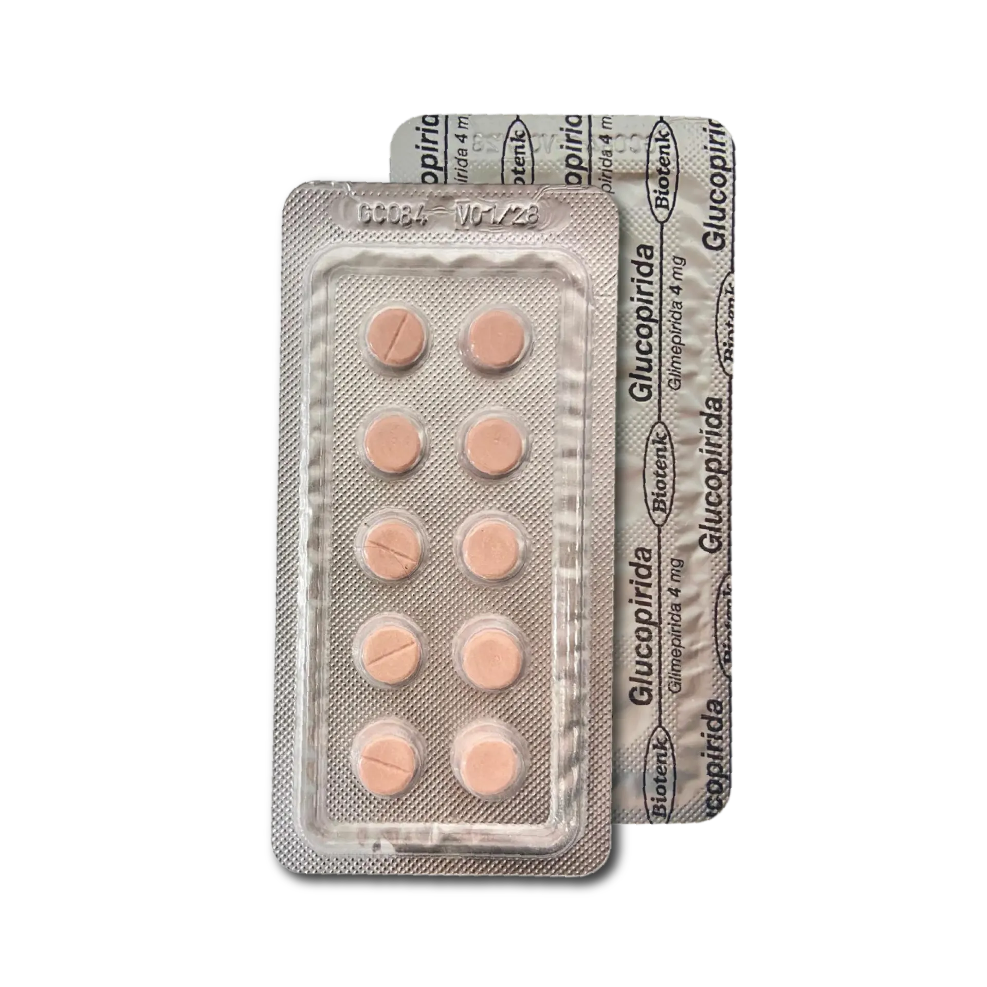 [F08025045] GLIMEPIRIDA 4 MG X 10 COMP.BIOTENK