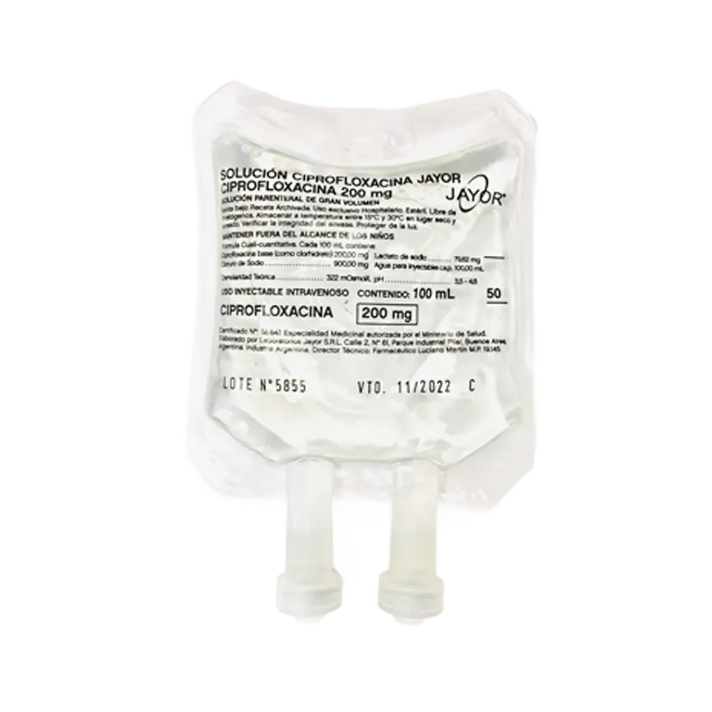 [F08025071] CIPROFLOXACINA 200 MG X 100 ML INY. JAYOR