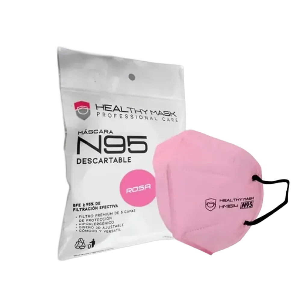 BARBIJO N95 X 5 UN ROSA HEALTHY MASK