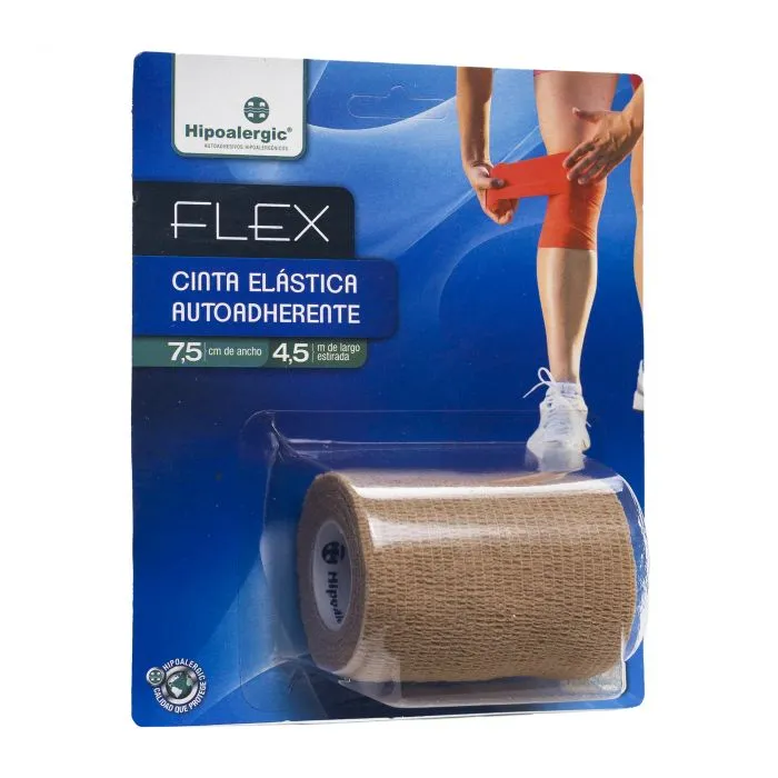 VENDA COHESIVA FLEX 7.5 X 4.5 HIPOALERGIC BLISTER BEIGE