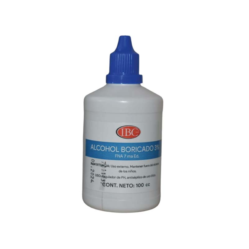 [F03023128] ALCOHOL BORICADO x 100ml GOTERO IBC