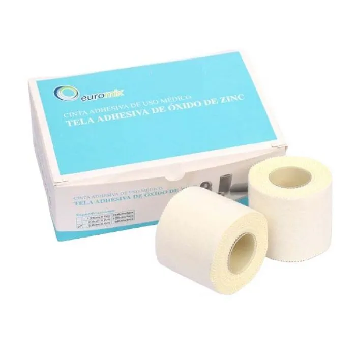 TELA ADHES.HOSPITALARIA  5cm x 6mt x 6u EUROMIX (CELESTE)